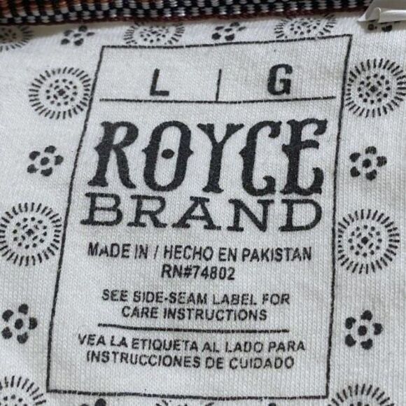 Royce Womens Sweater Size Large Long Sleeves Terry Cloth Embroidered "Chill" - Picture 3 of 6